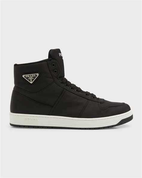 prada high top sneakers zipper|prada gabardine high top sneakers.